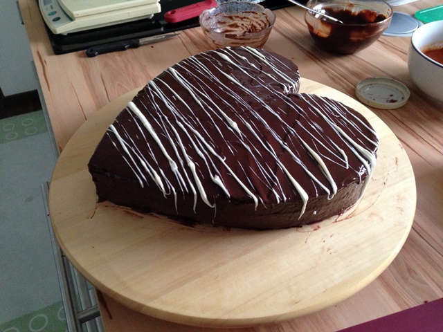 Valentins-Schokolade-Torte
